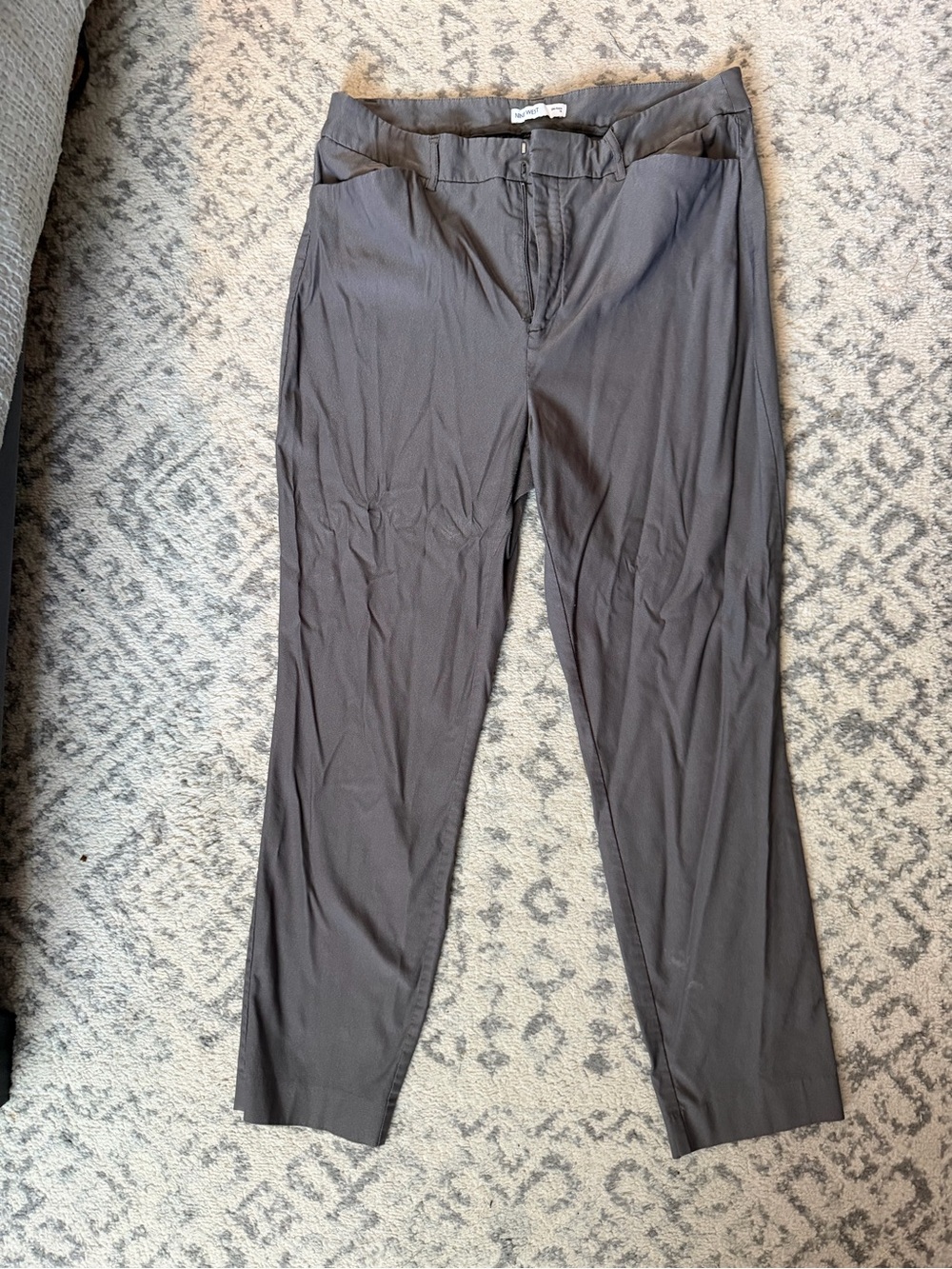 Women’s Nine West Gray Slim Ankle Dress Pants size 16